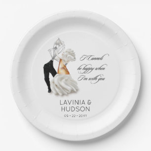 Funny Cannoli Italian Wedding Paper Plate