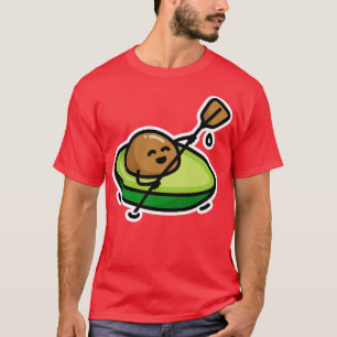 Funny canoe rafting avocado puns kayaking paddling T-Shirt