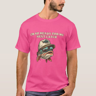 Funny Can't Wait To Catch Trout Fisherman Fish T-Shirt