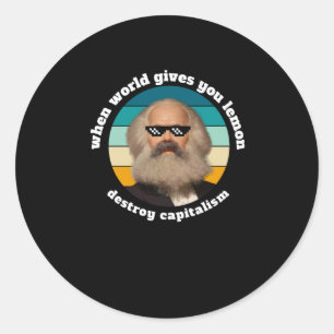 Funny Capitalism Karl Marx Sticker 