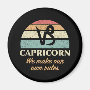 Funny Capricorn Zodiac Rules Magnet