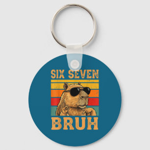 Funny Capybara 67 Meme Six Seven Bruh Boys Teens K Key Ring