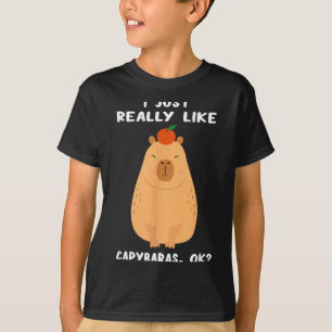 Funny Capybara Art For Men Women Kids Rodent Capyb T-Shirt