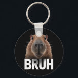 Funny Capybara Bruh  Key Ring<br><div class="desc">Funny Capybara Bruh</div>
