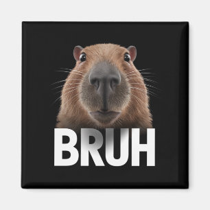 Funny Capybara Bruh  Magnet