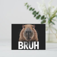 Funny Capybara Bruh 