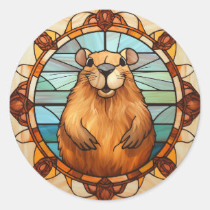Funny Capybara, Capybara Lover Classic Round Sticker