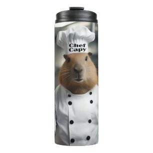 Funny Capybara Chef Thermal Tumbler
