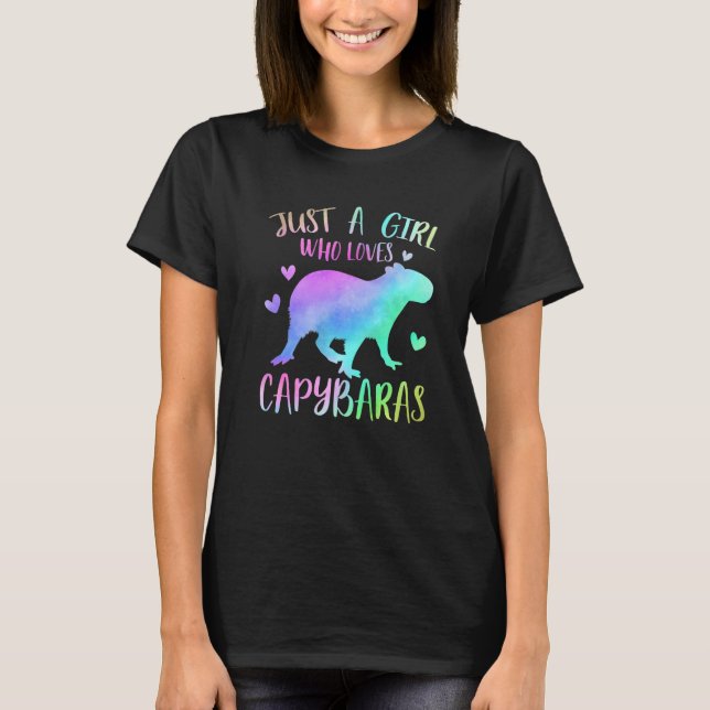 Funny Capybara Graphics Capybara Lover For Kids Gi T-Shirt (Front)