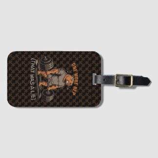 Funny Capybara Gym One More Rep That Was A Lie Luggage Tag