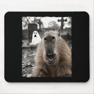 Funny Capybara Halloween Costume Mouse Pad