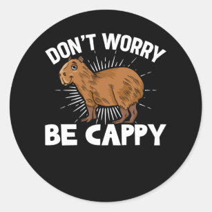 Funny Capybara Owner Capybara Pet Classic Round Sticker