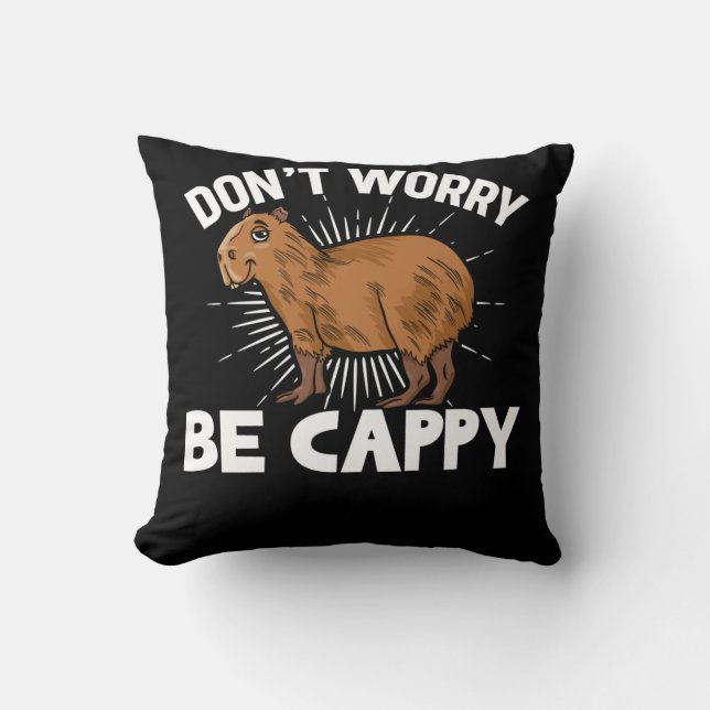 Funny Capybara Owner Capybara Pet Cushion (Front)