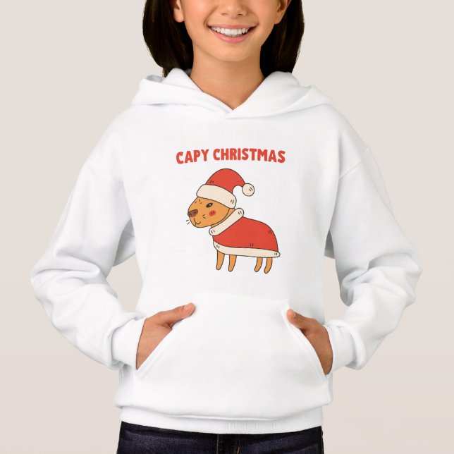 Funny Capybara Santa Capy Christmas (Front)