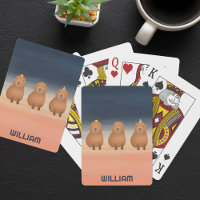 Funny Capybara Triplet Personalised