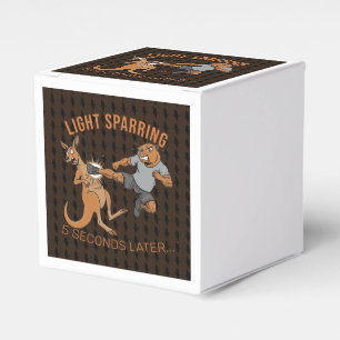 Funny Capybara vs Kangaroo Light Sparring MMA Meme Favour Box