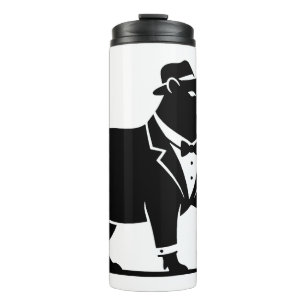 Funny Capybara Wineglass Minimalist Modern Thermal Tumbler