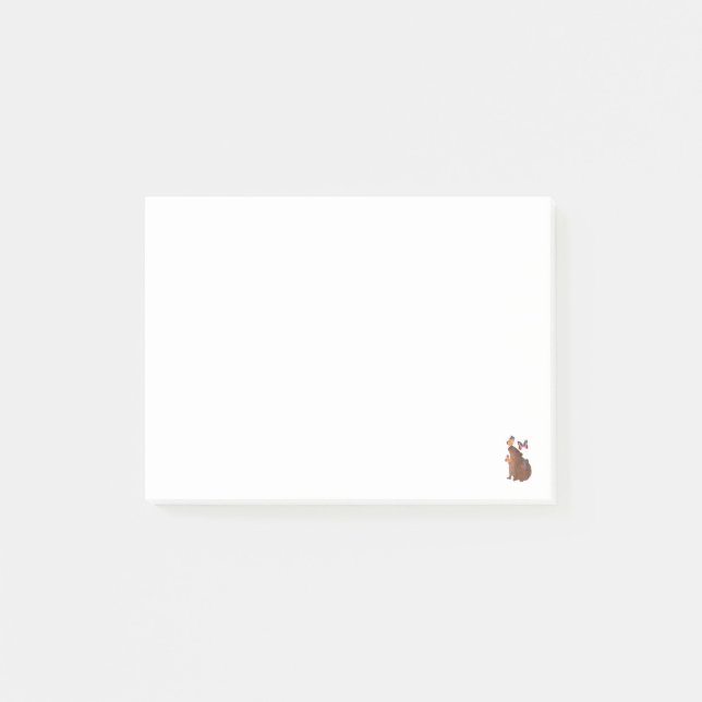 Funny Capybara with Butterfly – Cute Rodent Animal Post-it Notes (Front)