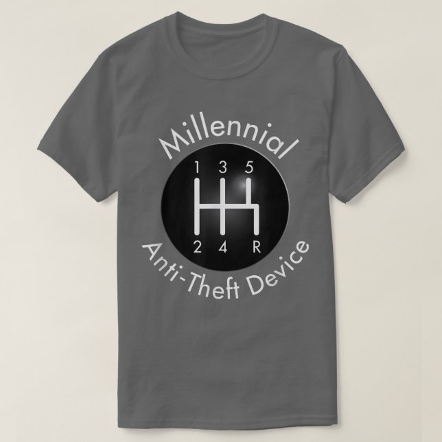 Funny Car   Gear Shift  Engine Horsepower  T-Shirt (Design Front)
