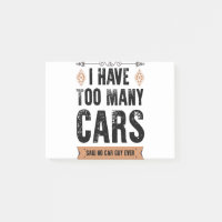Funny Car Guy Gift I Have Too Many Cars Vintage