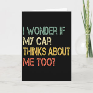 Funny Car Guy Mechanic Fathers Day Dad Mens Car Pa Card