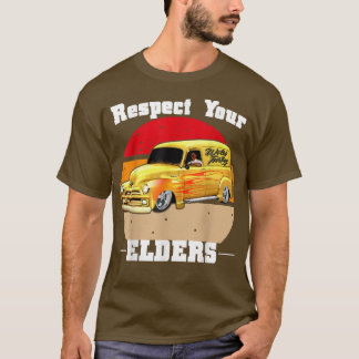Funny Car Guy - Respect Your Elders Classic Panel  T-Shirt