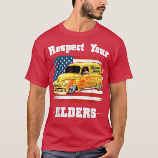 Funny Car Guy - Respect Your Elders Classic Panel  T-Shirt