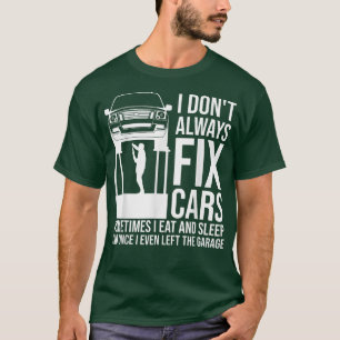 Funny Car Mechanic Design For Men Automobile Mecha T-Shirt