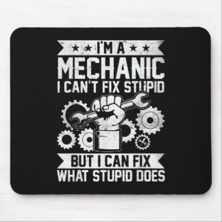 Funny Car Mechanic Engineer Men Women Kids Auto Me Mouse Pad