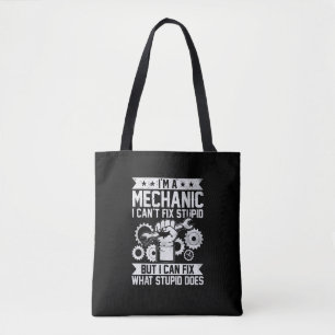 Funny Car Mechanic Engineer Men Women Kids Auto Me Tote Bag
