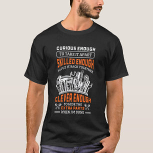 Funny Car Mechanic Tool Tuner Auto Repair Worker T-Shirt