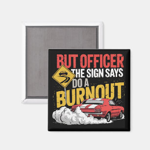 Funny Car Racing Burnout Drag Racing Muscle Car Magnet