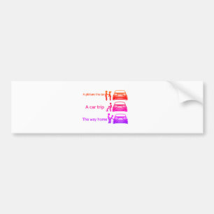 Funny Car Ride Sign Bumper Sticker