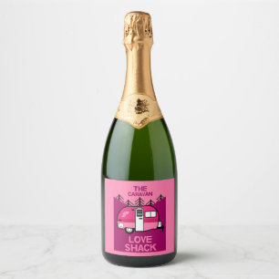Funny Caravan Gifts   Best Caravanning   Caravans  Sparkling Wine Label