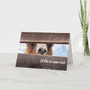 Funny card about paying them a visit.