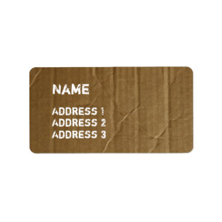 Funny Cardboard Label