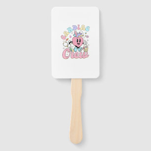 Funny Cardiac Crew Easter Day CVICU Nurse Cardiolo Hand Fan
