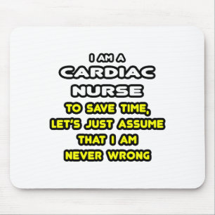 Funny Cardiac Nurse T-Shirts and Gifts Mouse Pad