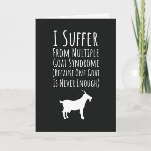 Funny Cards For Goat Owners Pet Farmer Farm Animal
