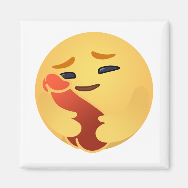 Funny Care Emojis Facebook Magnet (Front)