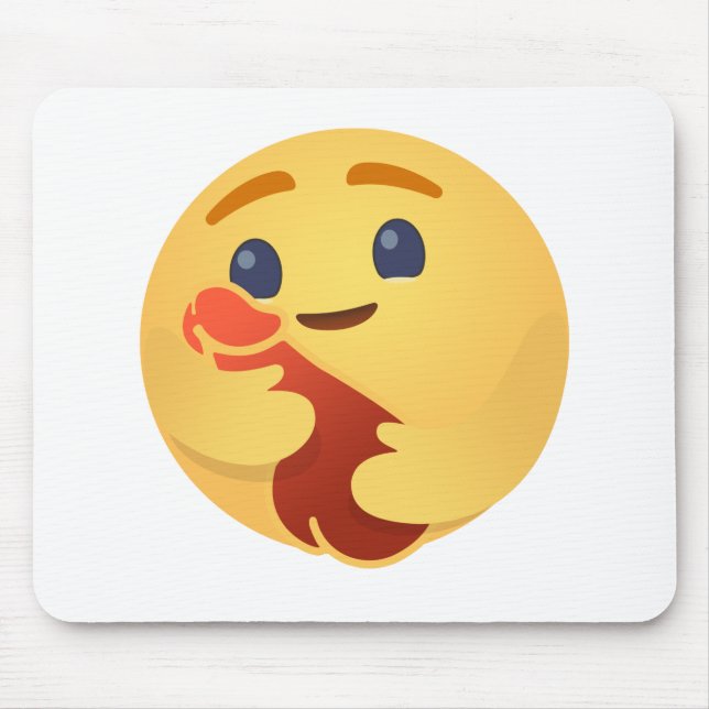 Funny Care Emojis Facebook Mouse Pad (Front)
