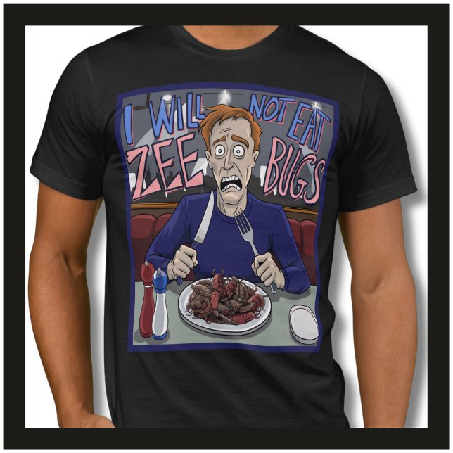 Funny Carnivore Ketovore Keto Eat Meat Not Bugs T-Shirt (Funny Carnivore Lover - Eat Meat Not Bugs - Fun Gag Birthday Gift For Men.)