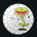 Funny carnivorous Venus fly trap plant cartoon Dartboard<br><div class="desc">For lovers of carnivorous plants. This design features our funny Venus fly trap drawn in silly cartoon illustration style.</div>
