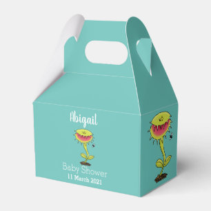 Funny carnivorous Venus fly trap plant cartoon Favour Box