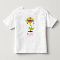 Funny carnivorous Venus fly trap plant cartoon