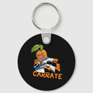 Funny Carrate Carrot Karate Mail Martial Arts Mart Key Ring