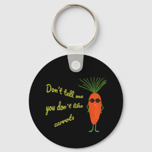 Funny carrot key ring