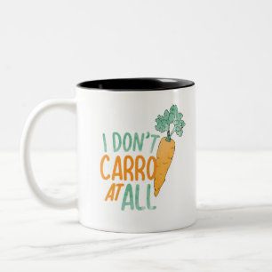 Funny Carrot Pun Art Food Jokes Carrot Art Design Two-Tone Coffee Mug