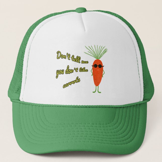 Funny carrot trucker hat (Front)