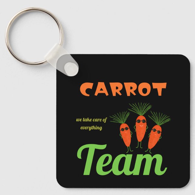 Funny carrots key ring (Front)